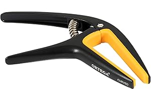 Ortega Guitars Twin Capo TWCAPO-SBK - Reversible Two Way Capo Fits Curved & Classical Flat Fretboards, Black