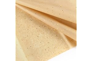 ASTARON Carta Velina Glitterata per Incartare 50x66cm, Carta Glitterata Fogli di Carta Velina Marrone per Confezioni Bouquet Natale Compleanno Confezioni Regalo Artigianato Forniture 10 Fogli