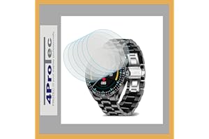 4ProTec | 6X Display-Schutz-Folie KLAR für LIGE Smart Watch Herren 2021 BW0220A-ASD-DE1, ASD1290A, BW1846, G-Sport 1.43 Zoll Modell 2023 DF-EF3-C-DE-SXT