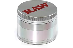 RAW 19330 Molinillo de Aluminio (4 Piezas, con Pala, 56 mm)