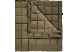 KingCamp Coperta da Viaggio Ultraleggera 203×213cm 1,1kg, Coperta da Campeggio Multiuso Come Mantello Poncho Blanket Coperta Trekking, Coperta da Viaggio Aereo Coperta da Divano