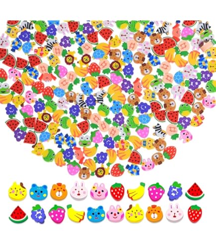 Haooryx 60Pcs Sistema Solare Mini Gomma Carina Per Bambini Novità Spazio Esterno Matita Eraser Set 3D Puzzle Gomma Colorata Studente Compiti