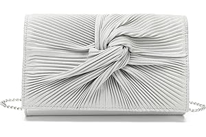 Miss Lulu Pochette e Donna Clutch，Borsa Elegante Tracolla Piccola, Catena Metallica, per Appuntamenti, Balli, Feste, Viaggi