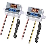 Greluma 2 Pz Interruttore termostato AC 110 V-220 V con sonda,modulo regolatore di temperatura LED digitale XH-W3001,termosta
