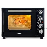 AGARO Royal 60 Litres Oven Toaster Griller, Motorised Rotisserie, Convection, Cake Baking, Chicken Grilling, Inner Lamp, 3 He