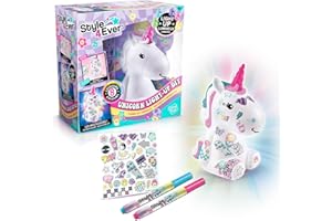 Canal Toys - Style 4 Ever - Licorne Y2K DIY Lumineuse à décorer - Edition Collector - Loisirs Créatifs pour Enfant - Blanc - OFG 293