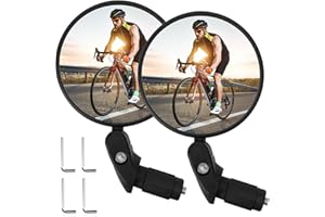 Retroviseur Velo, TAIKOUL 360° Réglable Haute Définition Rétroviseur de Vélo, Retroviseur Velo Electrique Rétroviseur Convexe HD, pour Vélo de Route de Montagne Moto Bicyclette Trotinette Electrique