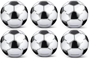PRVCFZ 6 PCS Inflatable Football, Beach Ball, blow Up football, Beach Football Pool Inflatables for Kids Inflatable Beach Ball Blow Up Beach Ball for Summer Beach Swimming Pool Sports Game Party Supplies