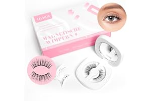 ‎CALAILIS CALAILIS Weiche Magnetische Wimpern 1 Paar Magnet Wimpern Mit Zange Magnetic Lashes Natürlicher Look Wimpern Magnetisch Kein Kleber Erforderlich Einfach Zu Tragen Und Zu Entfernen (MAH2)