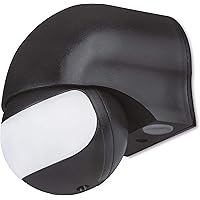 conecto Infrarot Bewegungsmelder innen+außen Aufputz Wand LED 180° schwenkbar neigbar IP44 Dämmerungssensor (1 Stück…