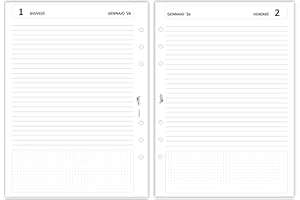 Agendepoint.it - Ricambio agenda organizer giornaliera ESSENTIAL 15x21cm A5 6fori - 2026