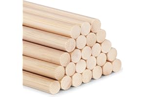 AUSYDE Bastoncini di bambù lunghi (10mm x 25)