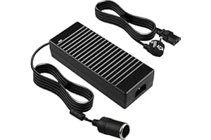 Xahpower Adaptateur Prise Allume Cigare, AC à DC Adaptateur Converter (220V/230V/240V vers 12V), Secteur Transformateur Convertisseur pour Ventilateurs Gonfleur Réfrigérateur Aspirateur (12V 10A)