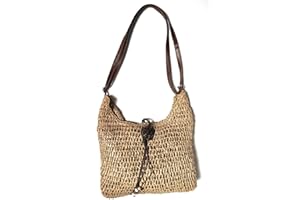 ENCARNI ZAPATERÍA Bolso Mujer Verano - Bolso Rafia Mujer - Bolsos Tejidos Crochet - Bolsos Bandolera Rafia