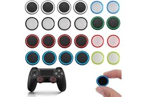 KARELLS Joystick Caps, 12 par czapek joysticka, analogowe, akcesoria kontrolera, ochrona joysticka, do PS5 / PS4 / PS3 / PS2 / Xbox 360 / Xbox One/Switch