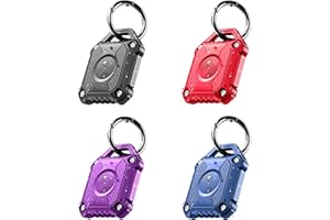 ONEONTA 4 PACK Airtag Holder, IP68 Waterproof Apple Air Tag Keyring,Hard TPU Airtags case, 360° Full Protection, Air Tag. Holder with Key Ring For Apple Airtag gps tracker