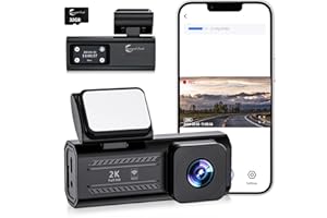 Diamond Lark 2K Front Dash Cam with WiFi, 1440P Car Camera Dashcam with 32GB SD Card, 1.47” LCD Screen, APP Control, 170°Wide Angle, 24H Parking Mode, G-sensor, Loop Recording, Detachable Bracket