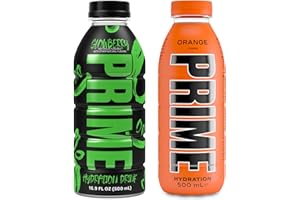 BLISSIFY PRIME Hydration Sports Drink by Logan Paul & KSI - Glowberry + Orange - 500ml Bottle