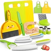 Kitchen Knives for Children for Real Cooking - 16 Pieces Montessori for Cutting and Cooking Fruits or Vegetables | Montessori