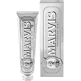 Marvis Whitening Mint Toothpaste, 1 x 85 ml | Removes Plaque, Prevents Decay, Natural Whitening, Cares for Teeth and Gums, Cr