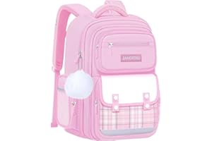 Gkstly Mochila Escolar Niña, Mochila Adolescente Ergonómica para Primaria y Secundaria de 8 a 14 años, Repelente al Agua Mochila de Niñas Escolar, Mochilas Colegio Kawaii para Niñas con Colgante