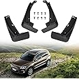 awagas 4Pcs Car Mudguard Fender Mud Flaps Compatible With VW Tiguan R-Line 2018 2019 2020 2021 2022 Accessories Front and Rear Mud Splash Guard