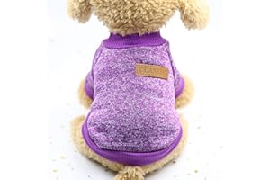 SMDARROY Haustier Hund Katze Pullover, warme Hunde Pullover Katze Kleidung, Fleece Haustier Mantel für Welpen