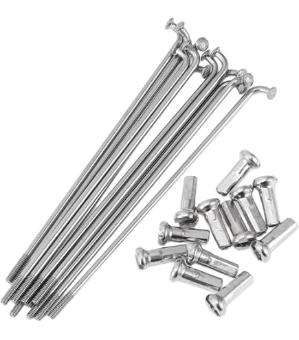 TUCKBOLD 72 Set 14G Raggi Bicicletta 293mm Raggi Ruota Bici Acciaio al Carbonio Nero