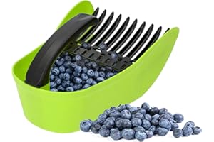BROWIN® Beerenpflücker für kleine Früchte 705004 | Blaubeerpflücker zum Pflücken von Himbeeren, Brombeeren, Heidelbeeren und Johannisbeeren | grün