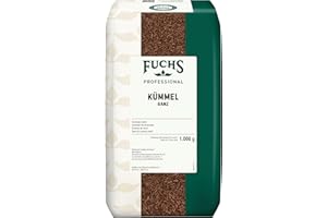 ‎FUCHS PROFESSIONAL Fuchs Professional - Kümmel ganz | Ungemahlen, zum Würzen von Bratkartoffeln oder Krautgerichten | Profi-Qualität für Großverbraucher und Gastronomie | 1 kg im recyclebaren Beutel