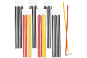 WANDERGO Tracer Pencil Refills, 36 Pcs 2.8mm Deep Hole Carpenter Pencil Refills for Builders Woodworking Building Construction Art Creation for Carpenters Builders Designers(Colourful)