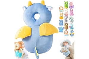 SYEEFULA Wonder Baby Head Protector, Wonderbaby Head Protector, Baby Head Protector Backpack, Baby Backpack Head Protection Pillow, Baby Fall Back Head Protector for Baby Walking (Flying Dragon)