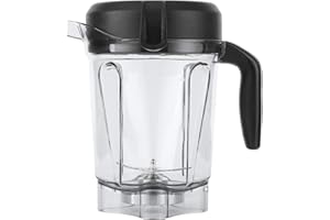 AKOZON Caraffa per Frullatore, Contenitore Trasparente per Frullatore Sostitutivo Accessori di Ricambio Adatto per Parti di Ricambio da 64 Once con Coperchio a Lama