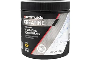 Maximuscle Creatine | Performance Boosting Creatine Monohydrate Powder | Unflavoured, 300g - 60 Servings