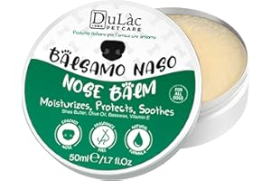 DULÀC FARMACEUTICI 1982 Dulàc - Bálsamo Natural para La Nariz del Perro, Sin Perfume, Rico en Vitamina E, Caléndula, Manteca de Karité y Cera de Abejas - Crema Hidratante para la Nariz Seca del Perro, Repara Y Protege