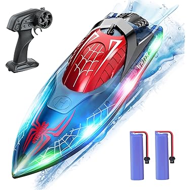 Bateau Télécommandé Rapide Pour Enfant Et Adulte - Modèle étanche, Jouet De Piscine Et Extérieur - Cadeau Idéal Pour Anniversaire Et Fêtes