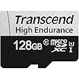 Transcend TS128GUSD350V Scheda MicroSD da 128 GB High Endurance, MicroSDXC 350V