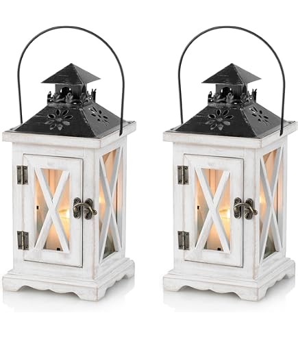 KHG Laterne 91 Cm Mit LED-Kerze Aus Metall/Glas In Weiß, Matt