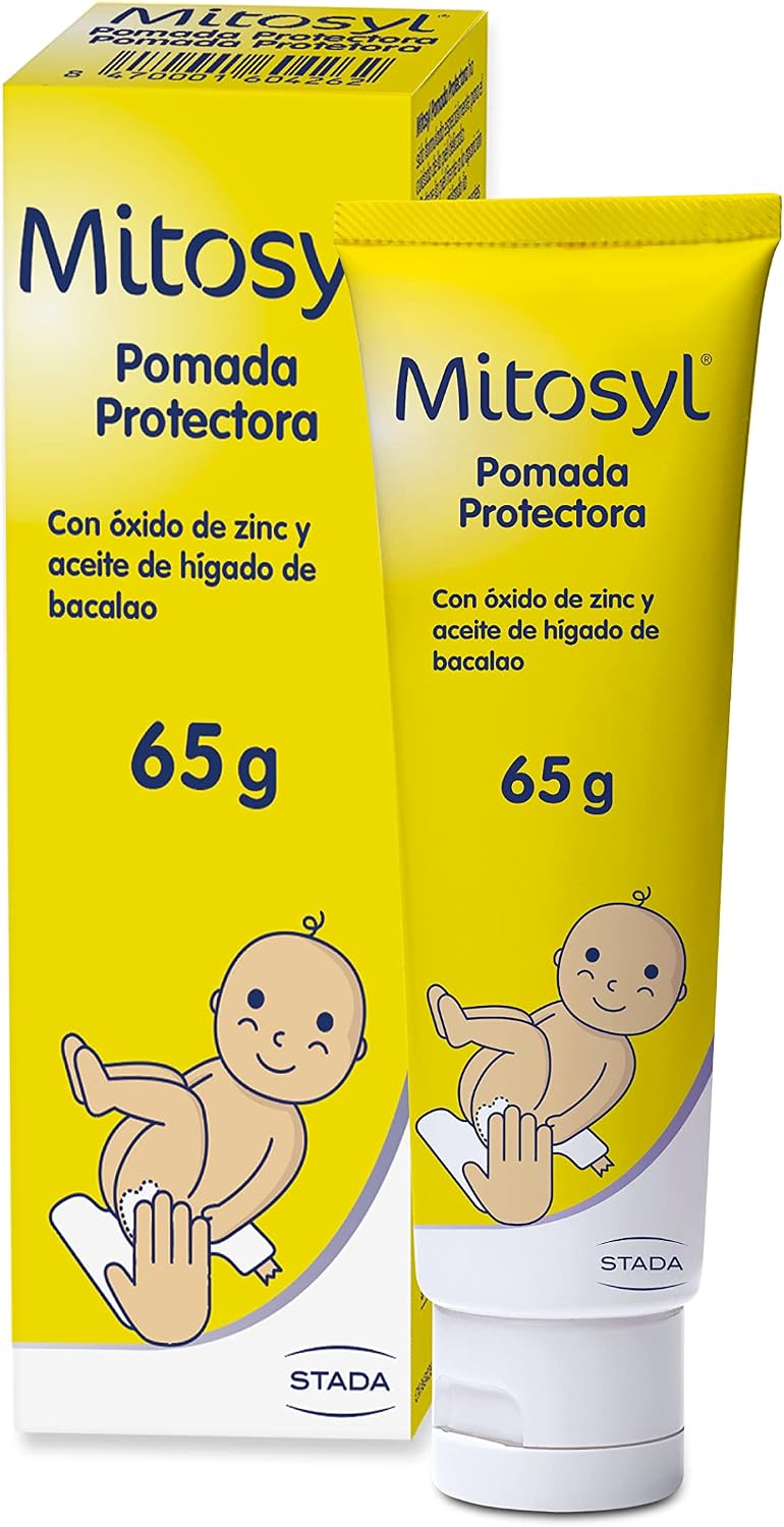 Mitosyl, Pomada Protectora, Crema de Pañal Bebé, Previene y Alivia Irritaciones, Fórmula Suave y Efectiva para el Cuidado Diario, 65g