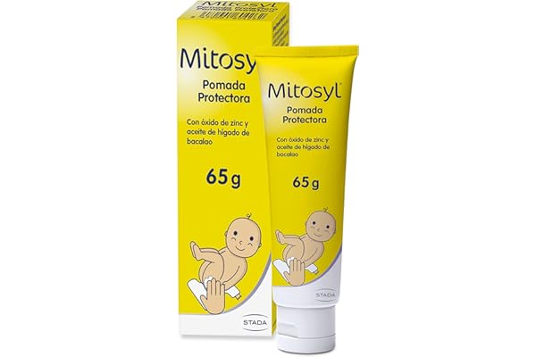 Mitosyl, Pomada Protectora, Crema de Pañal Bebé, Previene y Alivia Irritaciones, Fórmula Suave y Efectiva para el Cuidado Diario, 65g