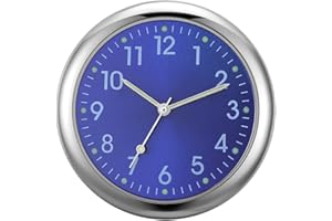 HUAYEEX Autouhr, Uhr für das Armaturenbrett im Auto, quarzuhr für auto, Autouhr Zum Aufkleben Auf Dem Armaturenbrett, Tragbare Analog Auto Armaturenbrett Zeitdekoration für SUVs, Autos, LKWs, 4×4 CM