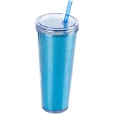 Titiz Limonlu İ&ccedil;ecek Bardağı, 750 ml Kapasiteli, Mavi