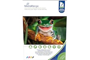 ‎MEDIARANGE MediaRange DIN A4 Fotopapier für Tintenstrahldrucker, 160g, 50 Blatt
