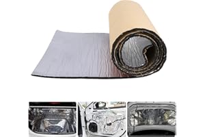 ANTTYSCAR Dämmmatte Auto Schallschutzmatte Isolierung - Dämmmatte Schaumstoff Selbstklebend Matte Schallschutz Selbstklebende Mattenrolle,Feuerfest, Feuchtigkeitsfest, Wasserdicht,200x50x0.5cm,3 st kraftpapier