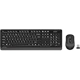 A4 Tech FG1010 2.4G Q T&uuml;rk&ccedil;e FN-Multimedya Klavye+Optik 2000DPI Mouse Siyah/Gri Kablosuz Set