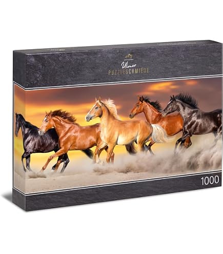 Ulmer Puzzleschmiede - Puzzle cavalli Camargue - Puzzle da 2000 pezzi - Il caval