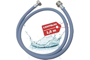 LICHTBLAU Zulaufschlauch Verlängerung mit Metallgewinde I 1,5m I Waschmaschine Geschirrspüler Anschluss I 3/4 Zoll I Verlängerung für Wasserzulaufschlauch universell verwendbar Hersteller unabhängig