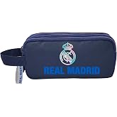 CYPBRANDS - Real Madrid, Pencil Case, Triple Pencil Case, School Supplies, Colour Grey, Official Product