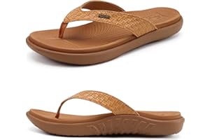 KuaiLu Womens Flip Flops Ladies Yoga Mat Comfortable Walking Thong Sandals with Plantar Fasciitis Arch Support Slip On Indoor Outdoor for Summer