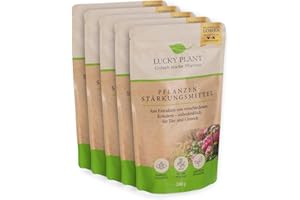 LUCKY PLANT Plant Strengthening 200 g Powder, Stronger Plant Growth & Longer Flowering Time, Indoor Plants, Shrubs, Lawn, Fruit, Vegetables, Safe for Animals and Nature, Fertiliser Alternative (5)